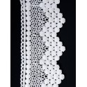Dantela din bumbac, culoare Alb, latime 7 cm.