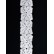 Dantela din bumbac - dubla, culoare Alb, latime 2,5 cm. 1