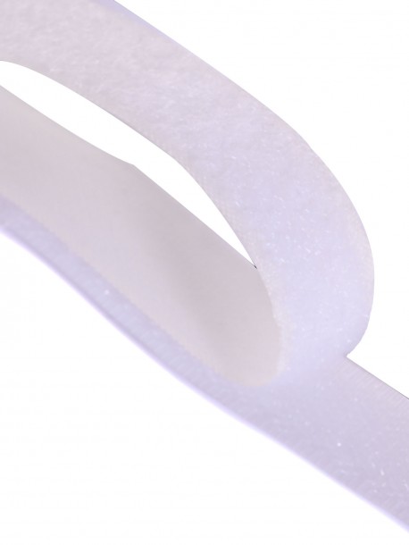 Arici velcro albă 2,5 cm.