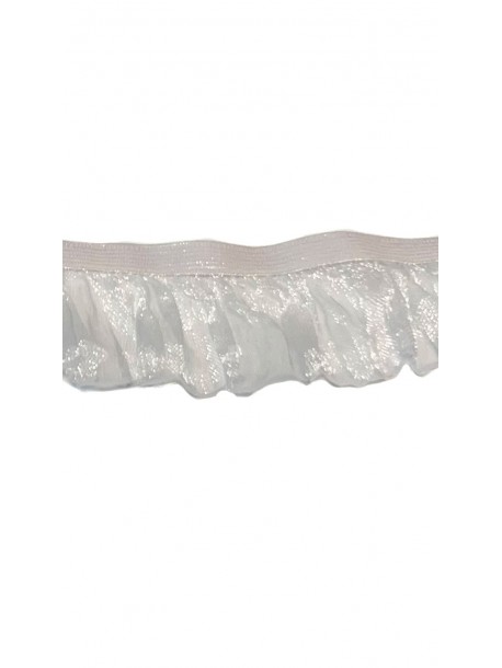 Elastic cu organza - violet deschis