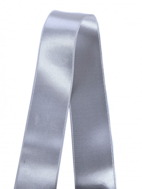 Panglică din satin 4 cm - gri deschis