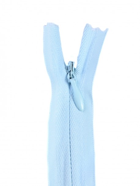 Fermoar ascuns 25 cm - albastru deschis