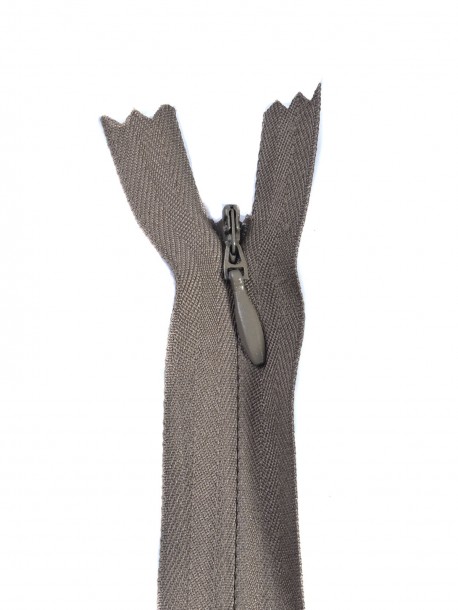 Fermoar ascuns 25 cm - gri