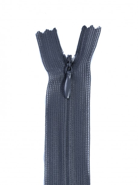 Fermoar ascuns 50 cm - gri