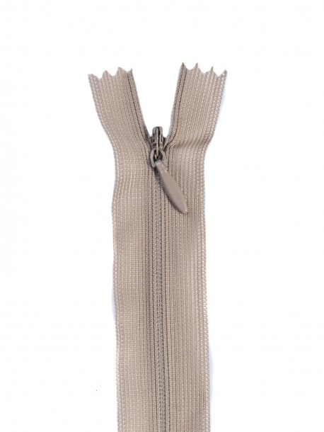 Fermoar ascuns 50 cm - bej