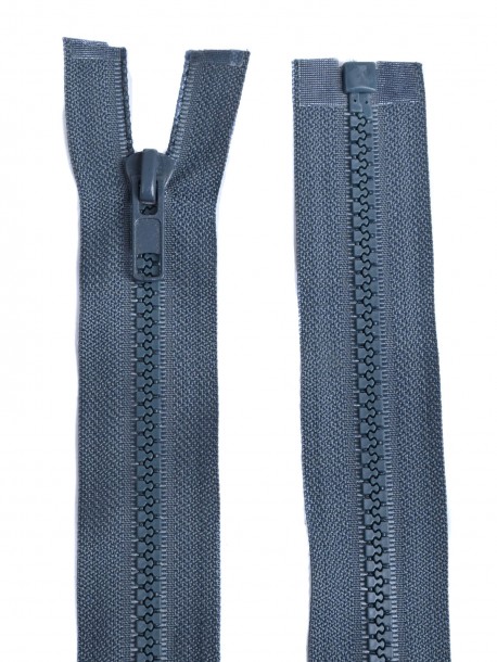 Fermoar plastic detașabil 65 cm - gri