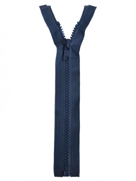 Fermoar plastic detașabil 25 cm - albastru