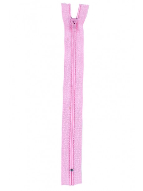 Fermoar roz pentru pantaloni 18 cm.