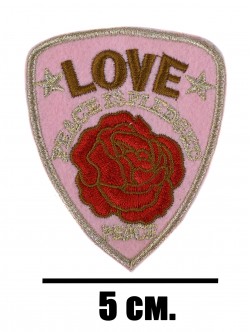 Апликация с роза Love