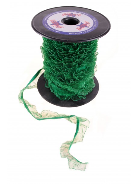 Organza verde cu elastic