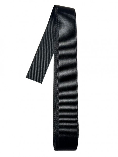Panglică grosgrain neagră 2 cm.
