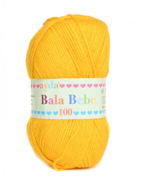 Жълта бебешка прежда Bala bebe 100