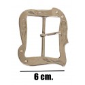 Catarama de centura din metal argintiu cu strasuri
