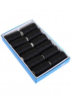 Bobine negre pentru cusut manual, în cutie 12 bucăți