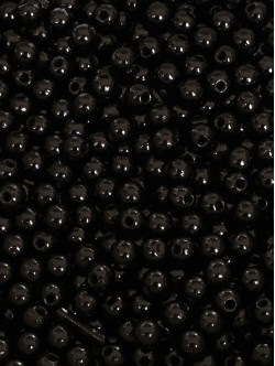 Perle negre pentru brățări de 5 mm.