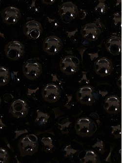 Perle negre pentru brățări de 10 mm.