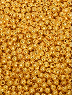 Mărgele de aur pentru brățări de 5 mm.