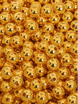 Perle de aur pentru brățări de 10 mm.