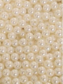 Perle albe pentru brățări de 8 mm.