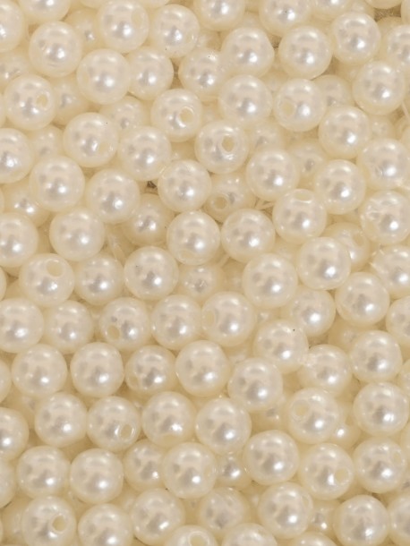 Perle albe pentru brățări de 8 mm.